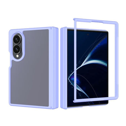 Skin Feel Contrast Color TPU Hybrid PC Phone Case with Hinge Cover, For Galaxy Z Fold8 5G, For Galaxy Z Fold8 Ultra 5G, For Galaxy Z Flip8 5G