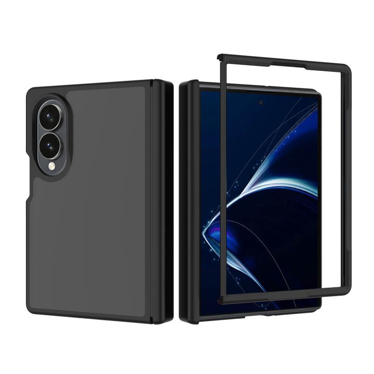 Skin Feel Contrast Color TPU Hybrid PC Phone Case with Hinge Cover, For Galaxy Z Fold8 5G, For Galaxy Z Fold8 Ultra 5G, For Galaxy Z Flip8 5G