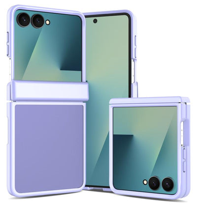 Skin Feel Contrast Color TPU Hybrid PC Phone Case with Hinge Cover, For Galaxy Z Fold8 5G, For Galaxy Z Fold8 Ultra 5G, For Galaxy Z Flip8 5G