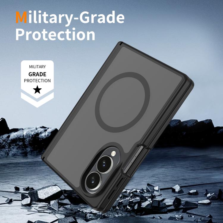 Skin Feel TPU Hybrid PC Magnetic Phone Case with Hinge Cover, For Galaxy Z Fold8 5G, For Galaxy Z Fold8 Ultra 5G, For Galaxy Z Flip8 5G