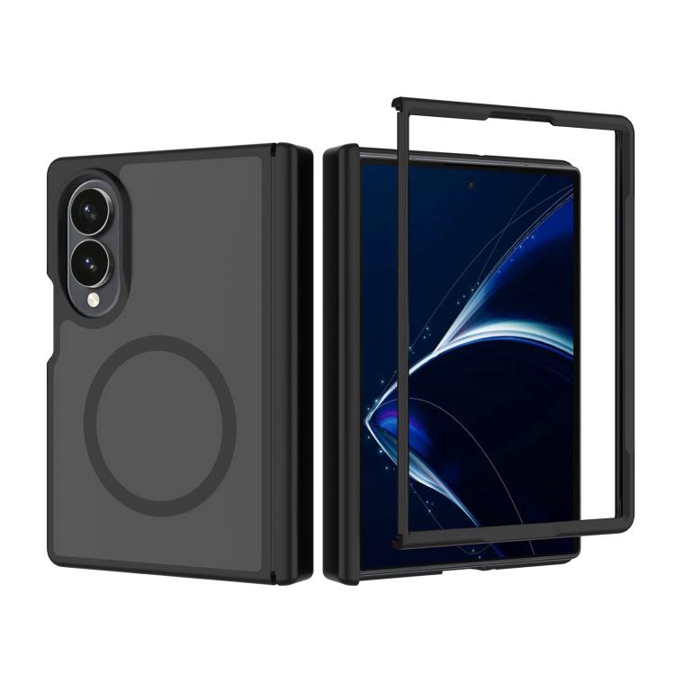 Skin Feel TPU Hybrid PC Magnetic Phone Case with Hinge Cover, For Galaxy Z Fold8 5G, For Galaxy Z Fold8 Ultra 5G, For Galaxy Z Flip8 5G