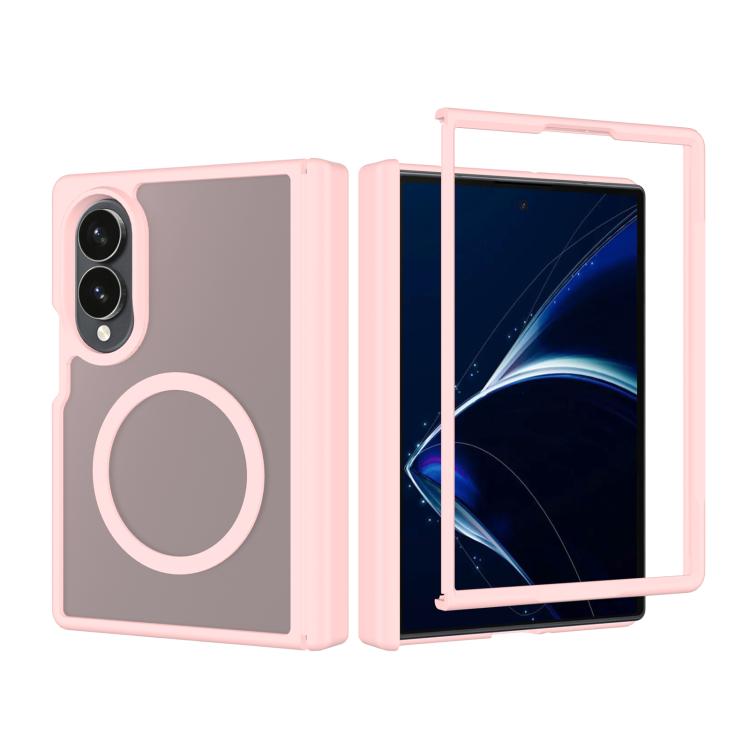 Skin Feel TPU Hybrid PC Magnetic Phone Case with Hinge Cover, For Galaxy Z Fold8 5G, For Galaxy Z Fold8 Ultra 5G, For Galaxy Z Flip8 5G