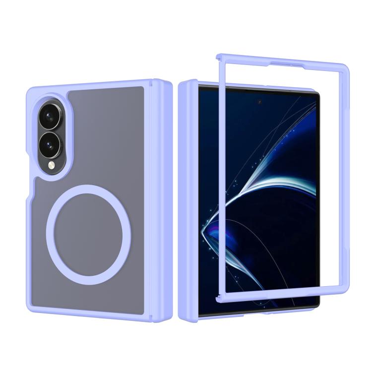 Skin Feel TPU Hybrid PC Magnetic Phone Case with Hinge Cover, For Galaxy Z Fold8 5G, For Galaxy Z Fold8 Ultra 5G, For Galaxy Z Flip8 5G