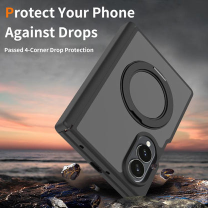 Skin Feel Rotating Holder Magnetic Phone Case with Hinge Cover, For Galaxy Z Fold8 5G, For Galaxy Z Fold8 Ultra 5G, For Galaxy Z Flip8 5G