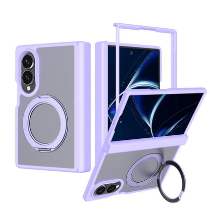 Skin Feel Rotating Holder Magnetic Phone Case with Hinge Cover, For Galaxy Z Fold8 5G, For Galaxy Z Fold8 Ultra 5G, For Galaxy Z Flip8 5G