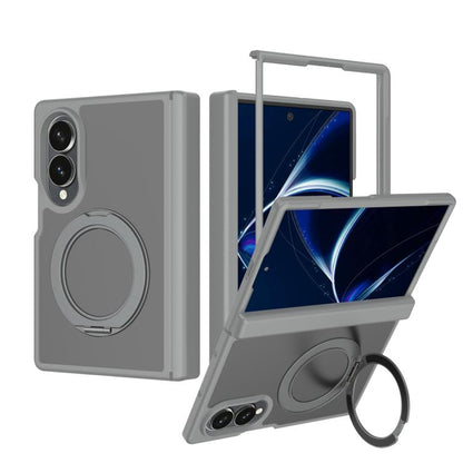 Skin Feel Rotating Holder Magnetic Phone Case with Hinge Cover, For Galaxy Z Fold8 5G, For Galaxy Z Fold8 Ultra 5G, For Galaxy Z Flip8 5G