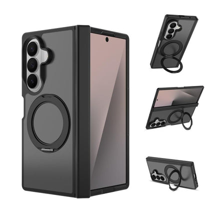 Skin Feel Rotating Holder Magnetic Phone Case with Hinge Cover, For Galaxy Z Fold8 5G, For Galaxy Z Fold8 Ultra 5G, For Galaxy Z Flip8 5G