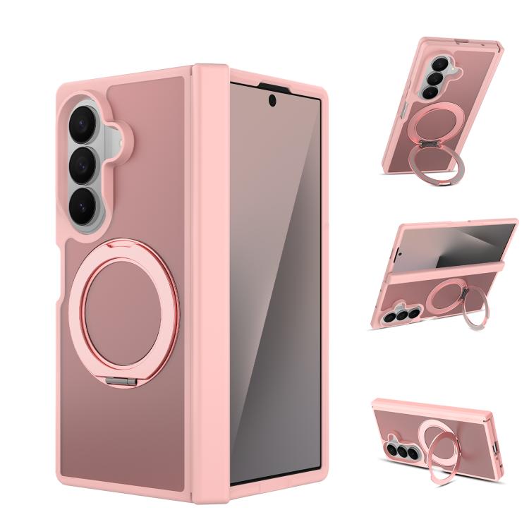 Skin Feel Rotating Holder Magnetic Phone Case with Hinge Cover, For Galaxy Z Fold8 5G, For Galaxy Z Fold8 Ultra 5G, For Galaxy Z Flip8 5G