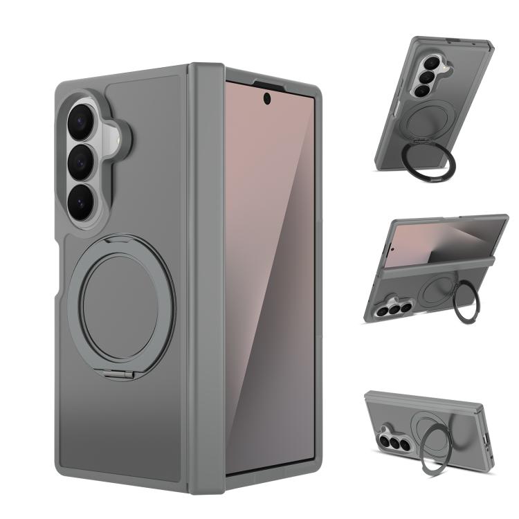 Skin Feel Rotating Holder Magnetic Phone Case with Hinge Cover, For Galaxy Z Fold8 5G, For Galaxy Z Fold8 Ultra 5G, For Galaxy Z Flip8 5G