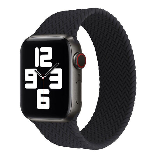 Single-turn Woven Pattern Silicone Watchband For Apple Watch Series 6 & SE & 5 & 4 40mm / 3 & 2 & 1 38mm, S, M, L