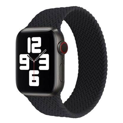 Single-turn Woven Pattern Silicone Watchband For Apple Watch Series 6 & SE & 5 & 4 40mm / 3 & 2 & 1 38mm, S, M, L