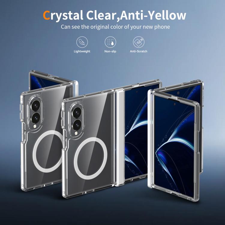Scratch-proof Transparent Magnetic Phone Case with Hinge Cover, For Galaxy Z Fold8 5G, For Galaxy Z Fold8 Ultra 5G, For Galaxy Z Flip8 5G