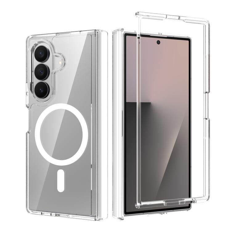 Scratch-proof Transparent Magnetic Phone Case with Hinge Cover, For Galaxy Z Fold8 5G, For Galaxy Z Fold8 Ultra 5G, For Galaxy Z Flip8 5G