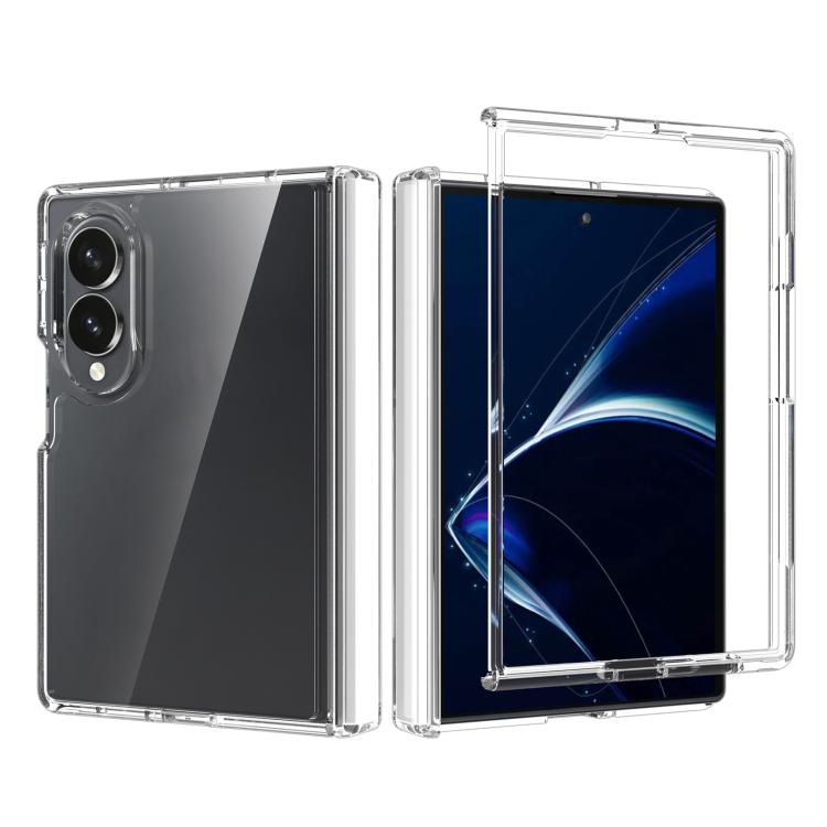 Acrylic Scratch-proof Transparent Phone Case with Hinge Cover, For Galaxy Z Fold8 5G, For Galaxy Z Fold8 Ultra 5G, For Galaxy Z Flip8 5G