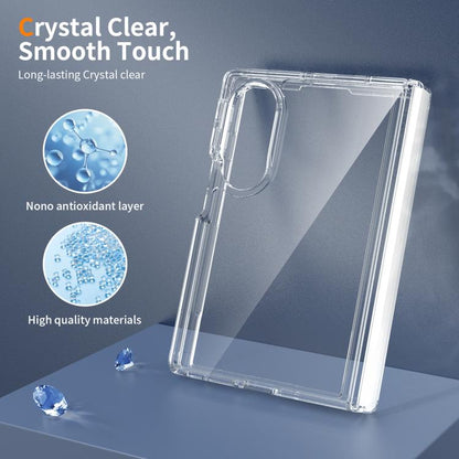 Acrylic Scratch-proof Transparent Phone Case with Hinge Cover, For Galaxy Z Fold8 5G, For Galaxy Z Fold8 Ultra 5G, For Galaxy Z Flip8 5G