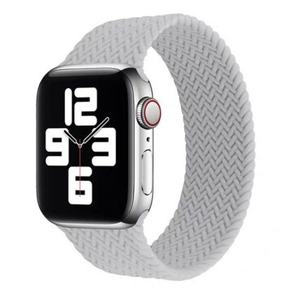 Single-turn Woven Pattern Silicone Watchband For Apple Watch Series 6 & SE & 5 & 4 44mm / 3 & 2 & 1 42mm, S, M, L