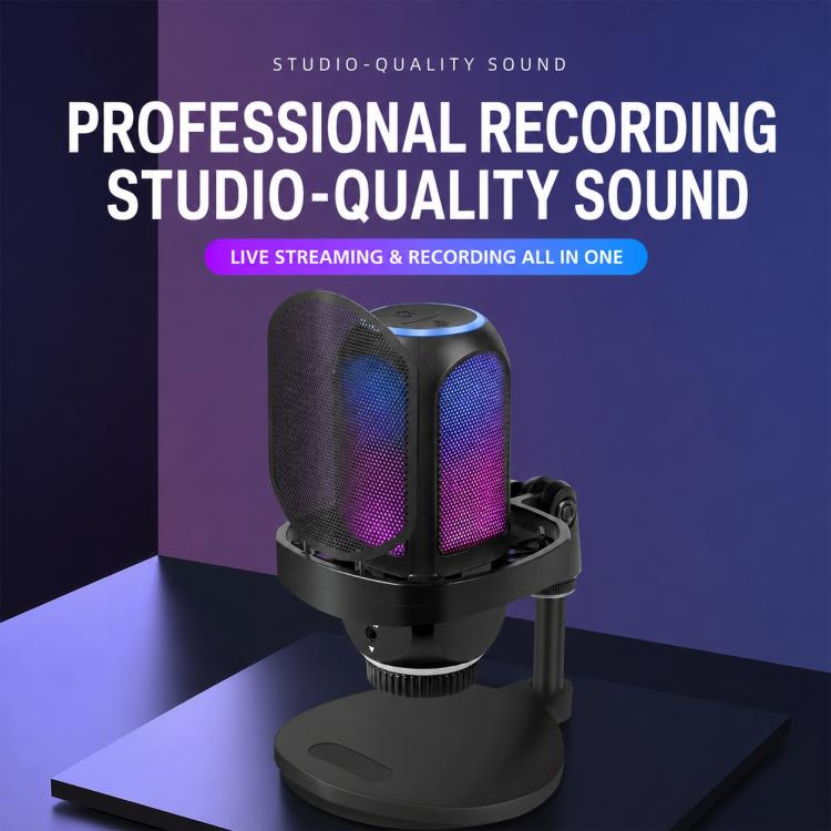 APK001 AI Noise Reduction USB Condenser Cantilever Microphone
