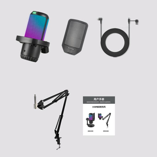 APK005 AI Smart Noise Reduction Condenser Cantilever Microphone