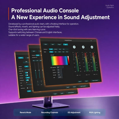 APK005 AI Smart Noise Reduction Condenser Desktop Microphone