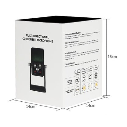 BM-959PL Multi-directional Switching ASMR Recording Condenser Microphone