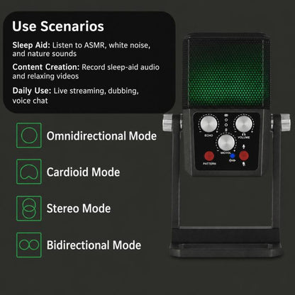 BM-959PL Multi-directional Switching ASMR Recording Condenser Microphone