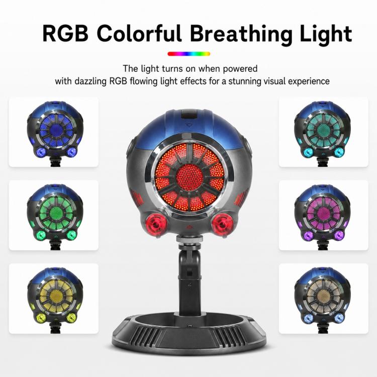 DJ-86 Cyberpunk-style Condenser Desktop Microphone