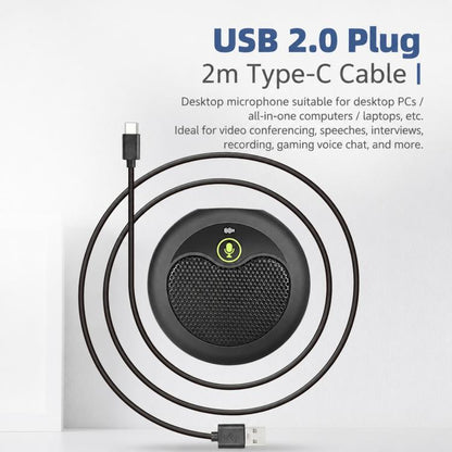 MI656 USB Condenser Omnidirectional Desktop Microphone