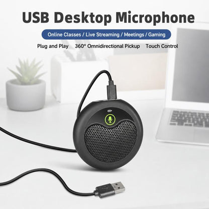 MI656 USB Condenser Omnidirectional Desktop Microphone