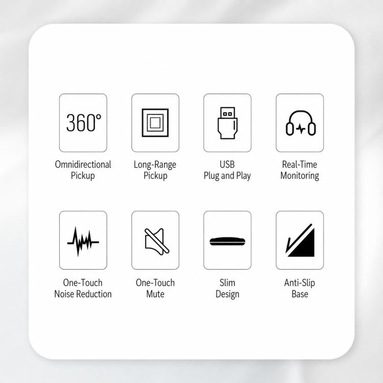 MI656 USB Condenser Omnidirectional Desktop Microphone