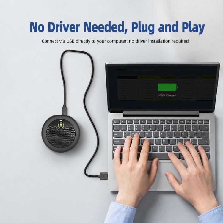 MI656 USB Condenser Omnidirectional Desktop Microphone