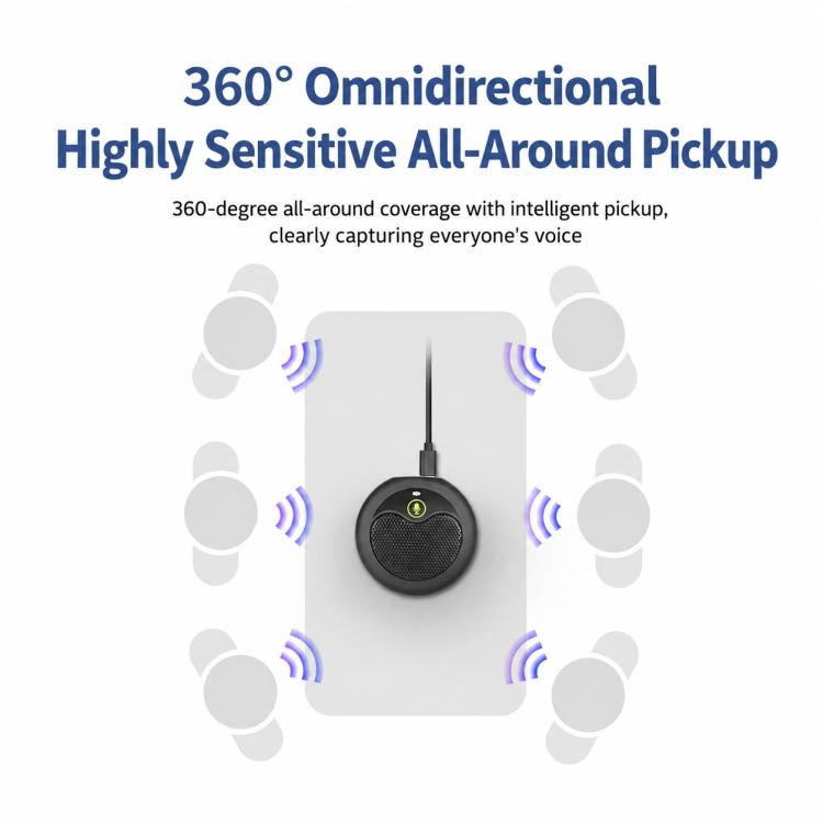 MI656 USB Condenser Omnidirectional Desktop Microphone