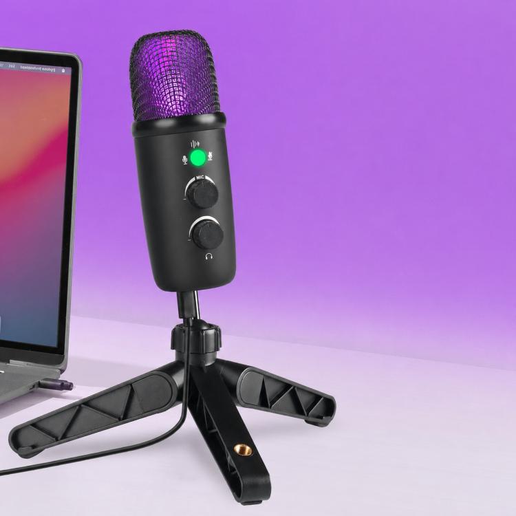 X502 High Sampling USB Condenser Microphone Tripod Set