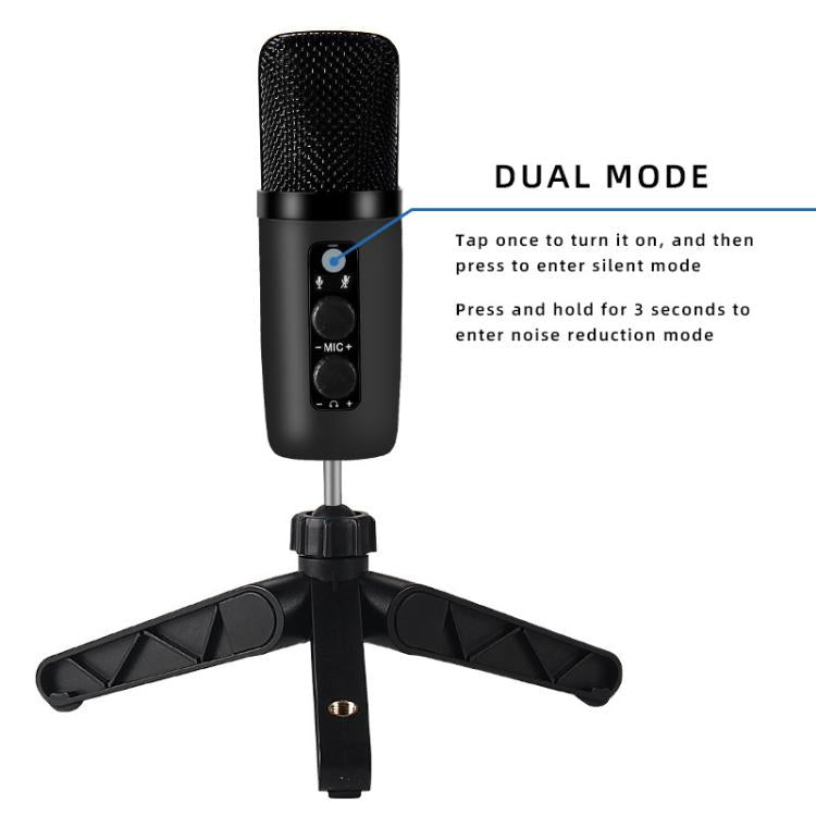 X502 High Sampling USB Condenser Microphone Tripod Set
