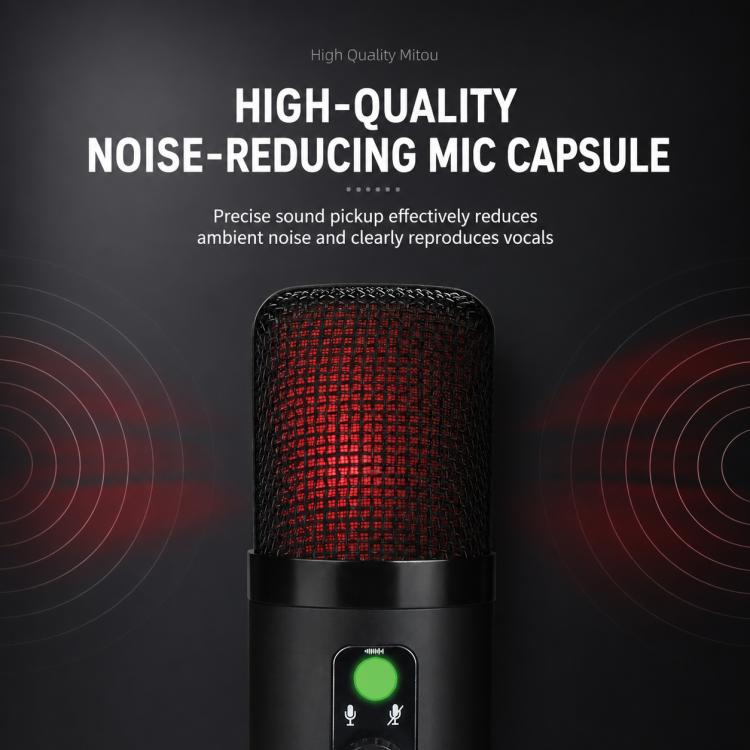 X502 High Sampling USB Condenser Microphone Tripod Set