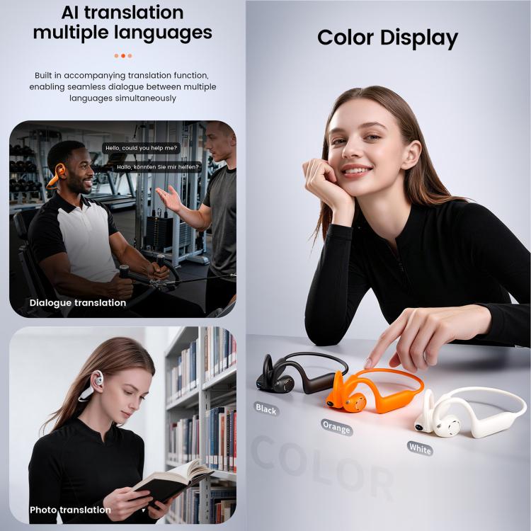 E12 Smart AI Headphones with 8MP HD Camera, Video Recording, Al Smart Voice Assistant