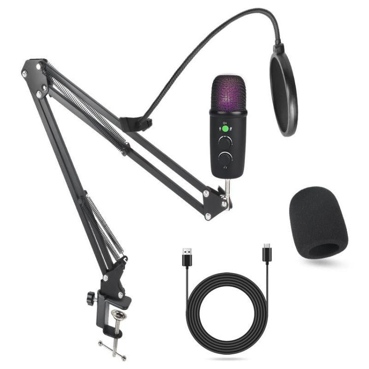 X502 High Sampling USB Condenser Microphone Cantilever Stand Kit