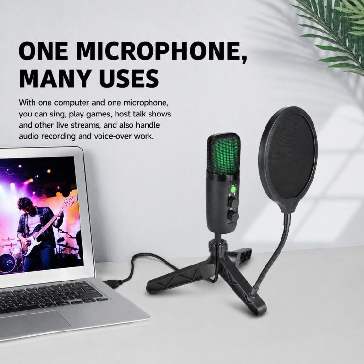 X502 High Sampling USB Condenser Microphone Cantilever Stand Kit