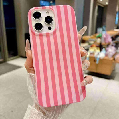 Full Coverage IMD Printed Vertical Stripes TPU Phone Case, For iPhone 14 Pro Max, For iPhone 13 Pro Max