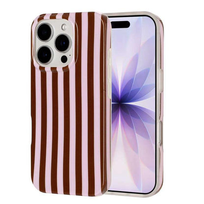 Full Coverage IMD Printed Vertical Stripes TPU Phone Case, For iPhone 14 Pro Max, For iPhone 13 Pro Max