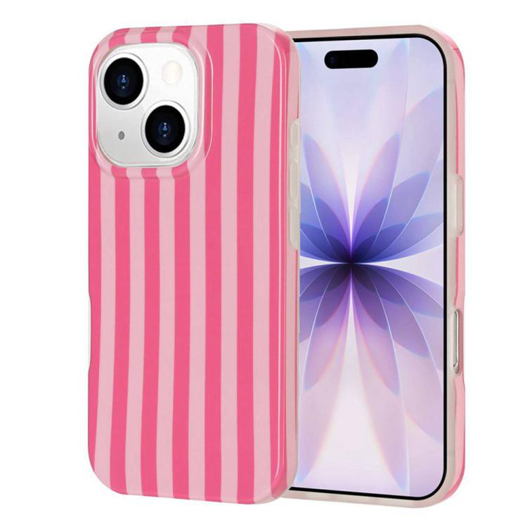 Full Coverage IMD Printed Vertical Stripes TPU Phone Case, For iPhone 14 Pro Max, For iPhone 13 Pro Max