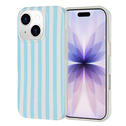 Full Coverage IMD Printed Vertical Stripes TPU Phone Case, For iPhone 14 Pro Max, For iPhone 13 Pro Max