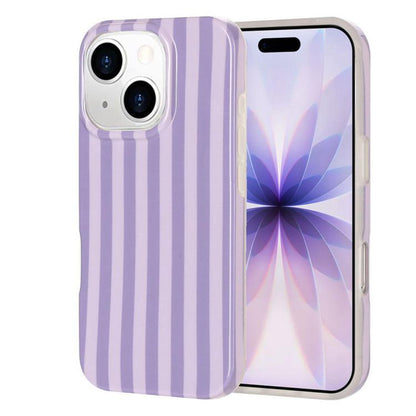 Full Coverage IMD Printed Vertical Stripes TPU Phone Case, For iPhone 14 Pro Max, For iPhone 13 Pro Max