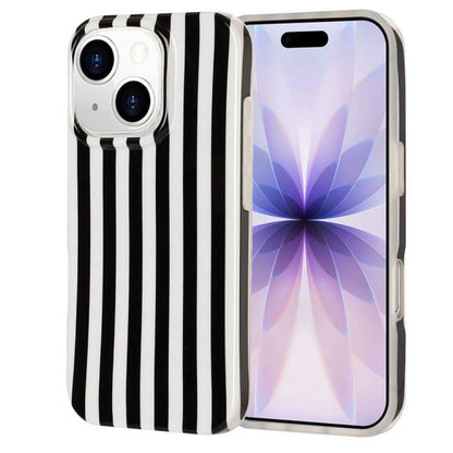Full Coverage IMD Printed Vertical Stripes TPU Phone Case, For iPhone 14 Pro Max, For iPhone 13 Pro Max