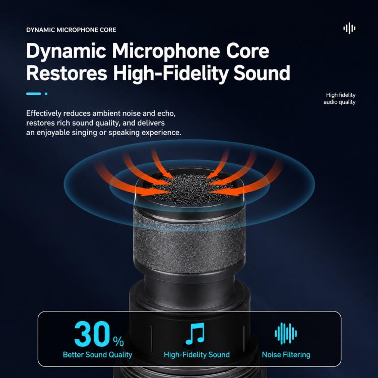 E1 UHF 2 in 1 Rechargeable Wireless Microphone