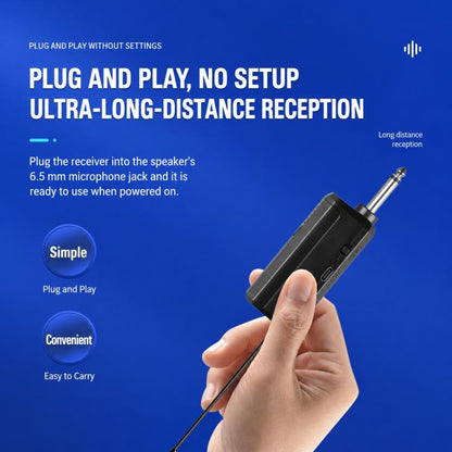 GE1 Handheld 2.4G Rechargeable Wireless Microphone, Single Microphone, Dual Microphones