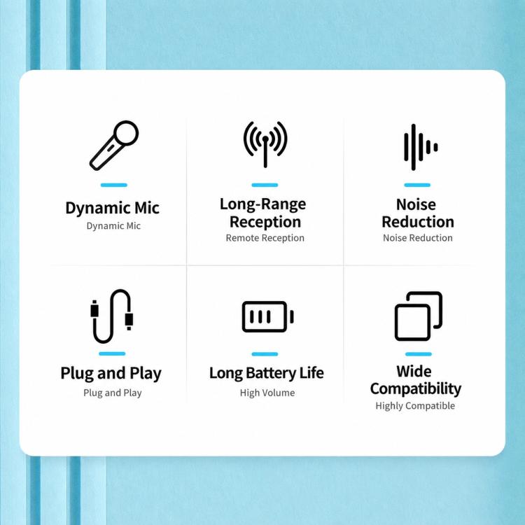 E5 1 to 2 Handheld UHF Wireless Microphone