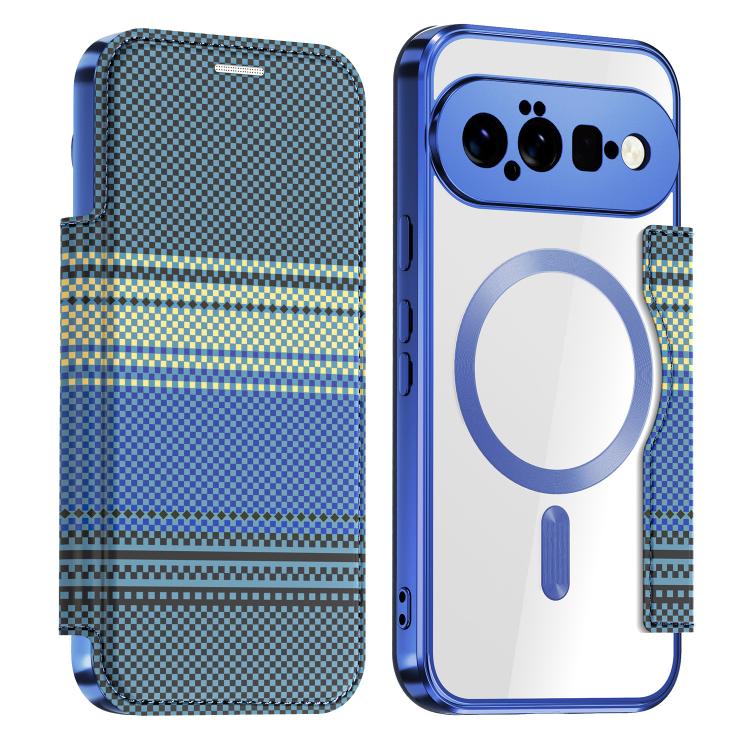 Color-plaid Shield Magnetic RFID Vegan Leather Phone Case, For Google Pixel 11 Pro XL, For Google Pixel 11, For Google Pixel 11 Pro