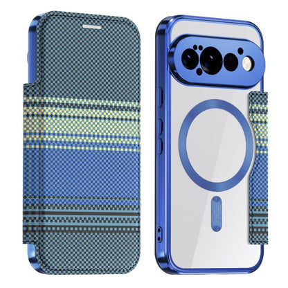 Color-plaid Shield Magnetic RFID Vegan Leather Phone Case, For Google Pixel 11 Pro XL, For Google Pixel 11, For Google Pixel 11 Pro