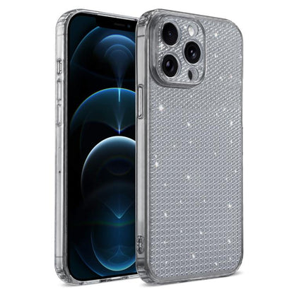 Sparkling Diamond Glitter Airbag Phone Case, For iPhone 12 Pro Max, For iPhone 12 Pro, For iPhone 11 Pro Max, For iPhone 11, For iPhone 11 Pro