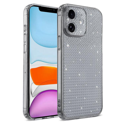Sparkling Diamond Glitter Airbag Phone Case, For iPhone 12 Pro Max, For iPhone 12 Pro, For iPhone 11 Pro Max, For iPhone 11, For iPhone 11 Pro